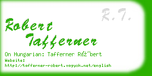 robert tafferner business card